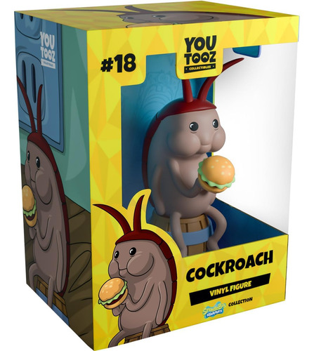 Youtooz - Cockroach - Cucaracha Bob Esponja #18, Figura De Vinilo De 4.8 Pulgadas, Coleccionable Con Licencia Oficial De Spongebob Squarepants