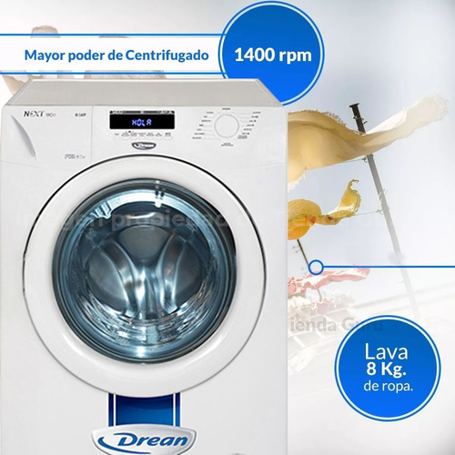 Imagen 3 de 8 de Lavarropas Automático Drean Eco Inverter 8kg 1400rpm 8.14 P