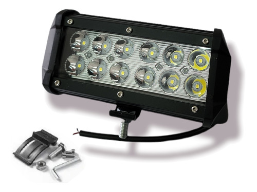 Faro Auxiliar 12 Led 36w Off Road 4x4 Moto Lancha Agro Barra