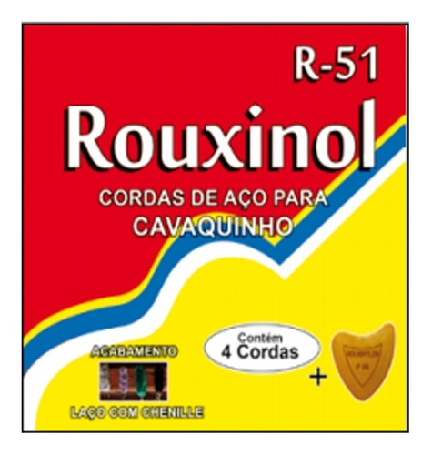 Encordoamento Corda Cavaquinho Rouxinol R51 Laço C/ Chenille