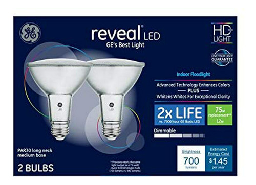 Focos Led - Reveal 2-pack 75 W Equivalent Dimmable Flood Col