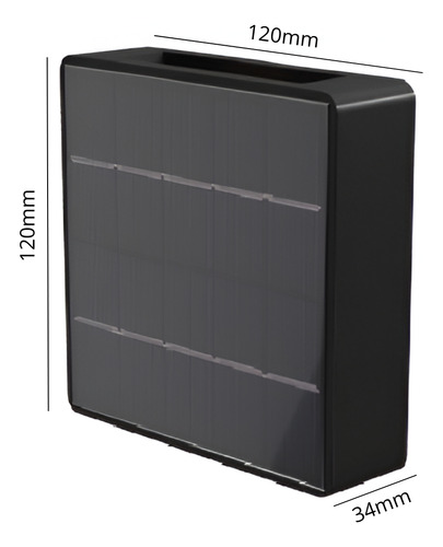 2 Led Solar Dois Facho Ajustavel 3000k Parede Externa