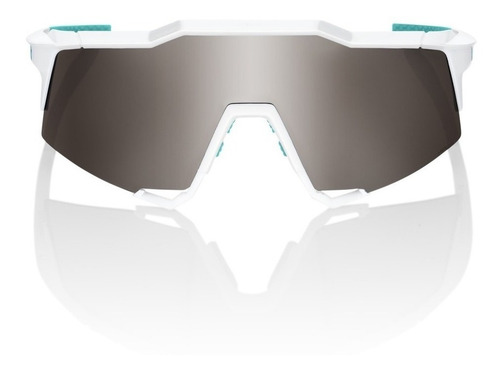 Speedcraft - Bora Hans Team White - Hiper Silver Mirror Lens Color De La Lente Plateado Color Del Armazón Blanco