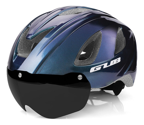 Casco De Ciclismo Transpirable Con Gafas Magnéticas Con Luz