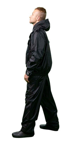 Imagem 5 de 9 de Conjunto Capa De Chuva Com Capuz Motoqueiro Nylon Moto Delta