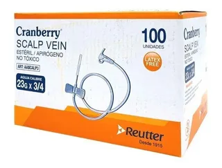 Jeringa Mariposa Punción Endovenosa 23g X 3/4  100 Und