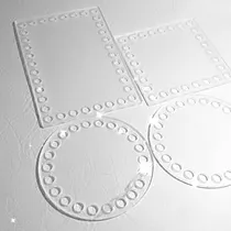 Comprar Set 3 Bases Circulares Acrílico 15 Cm Trapillo Y Macramé