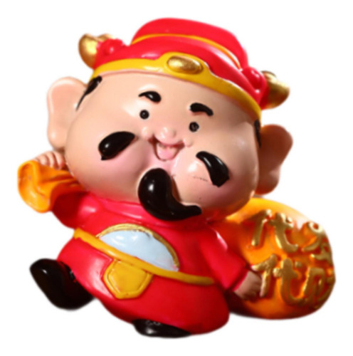 2 Figura Decorativa De Año Nuevo Chino Pintada A Estilo E