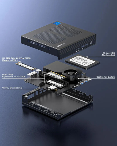 Mini Pc Intel 11º I9-11900h 16 Gb Ddr4 Ram 512 Gb Ssd Win11