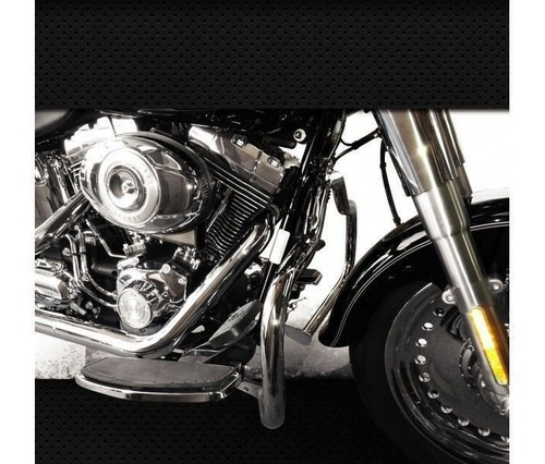 Imagem 3 de 4 de Mata Cachorro Hd Softail Fat Boy 07/17 Cobra Preto Fosco