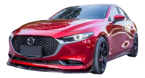 Lip Frontal Para Mazda 3 2019 / 2023 Sedan Y Hb En Plástico 