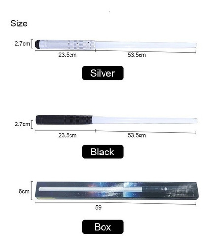 Sable De Luz Laser Mango Metal Sonido Con Efecto Colores Int