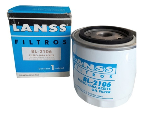 Filtro De Aceite Bl-2106 Peugeot 504-505/dodge/kia Besta