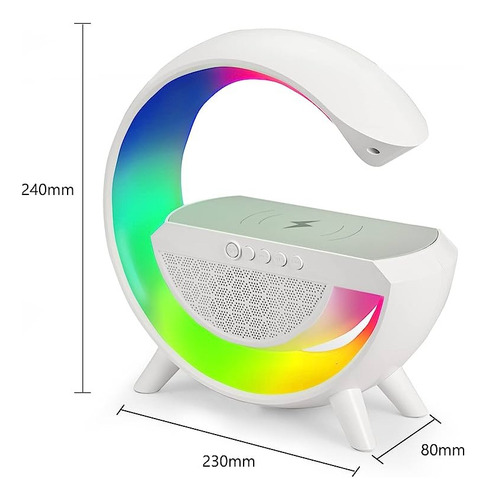 Bocina Intouch Peru Lampara Inteligente G portátil con bluetooth blanca 5V