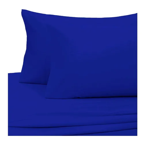 Sabana Unicolor Arthome 144 Hilos 1,5pl Azul.