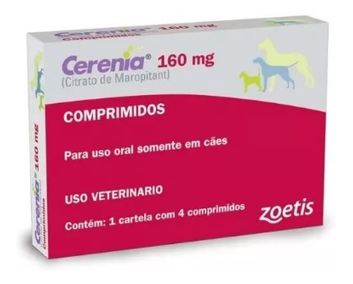 Cerenia 160 Mg - 1 Caixa Com 4 Comprimidos / Full Original