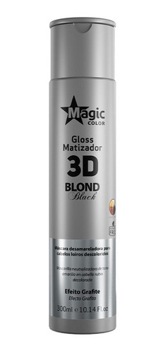 Matizador 3d Blond Black 300 Ml - Efecto Grafito