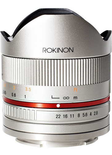 Lente Rokinon Rk8ms-fx 8 Mm F2.8 Para Fujifilm X-mount