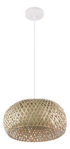 Lâmpada Colgante De Bambu, Luminária Retro Estilo Japonês