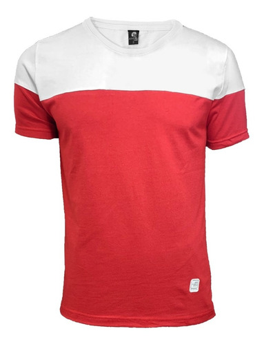 Remera Hombre Combinada Algodon Jersey Calidad Premium 