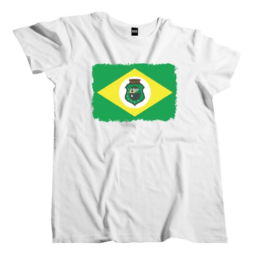 Camisa Masculina Bandeira Estado Do Ceara Aquarela