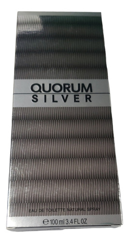 Perfume Hombre Quorum Silver Eau De Toilette Natural 100ml 