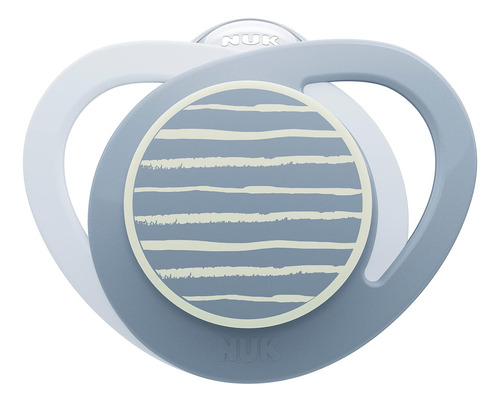 Nuk Glow-in-the-dark Ortodóntico Pacificador Con Escudo En F