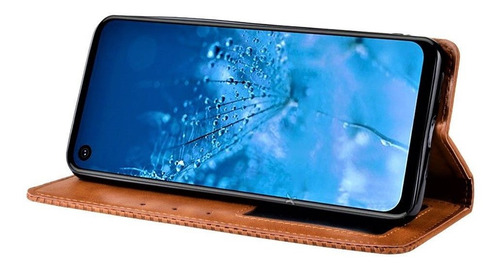 Imagen 6 de 9 de Motorola One Action Cartera Funda Tarjetero Magnética