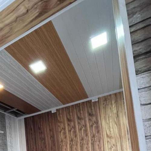 Cielo Raso De Pvc Marrón Cerejeira- Tablas De Plástico