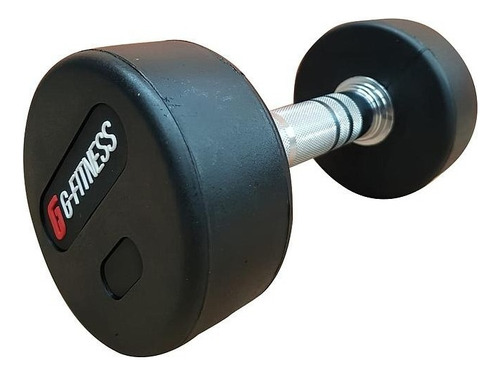 Mancuerna Engomada G-Fitness Redonda 7,5kg X Unidad Color Negro