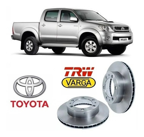 Par Disco Freio Dianteiro Toyota Hilux 2005 2006 2007 2008