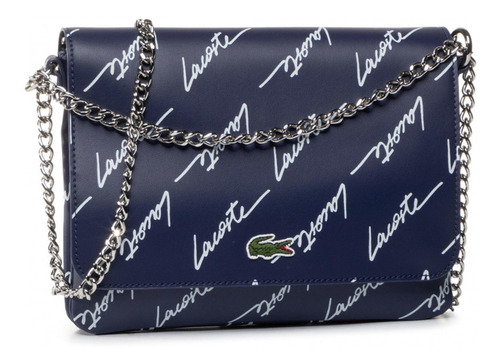 Bolsa Mujer Live Asa Cadena Metal Firma Grabada Lacoste