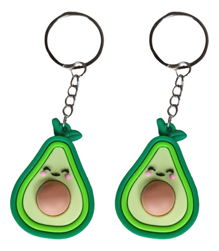 Llavero De Aguacate Kawaii