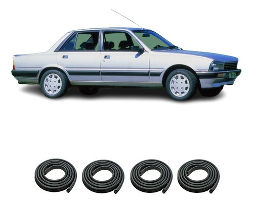 Burletes Peugeot 505 1985 Kit 4 Puetas Del. Y Tras.