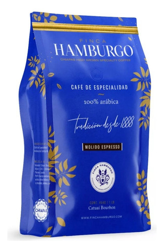 Café Espresso Molido Especialidad Finca Hamburgo 36pzs 227g