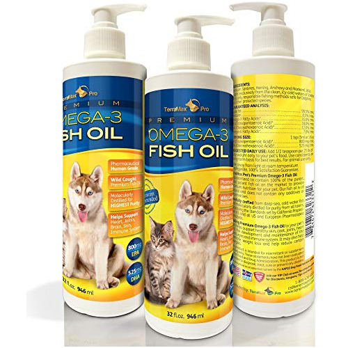 Terramax Pro Liquid Omega-3 Fish Oil For Dogs And Ceosz