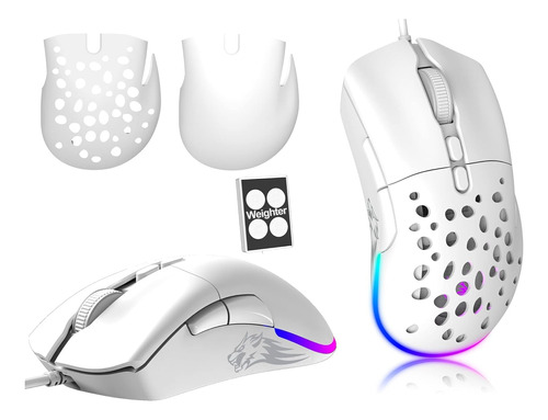 Mini Mouse Ultraligero Con Cable Para Juegos Con Retroilumin
