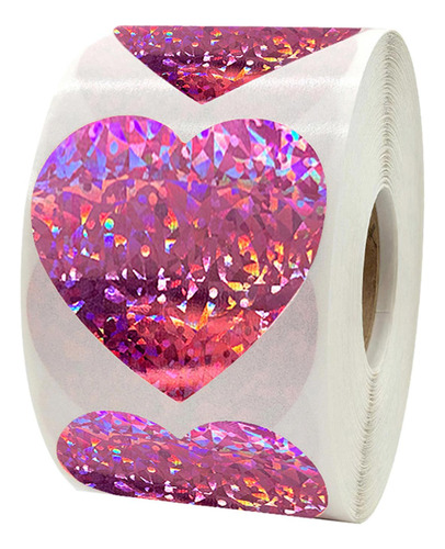 2 X 500 Pegatinas De Corazón En Rollo De Pegatinas De Amor