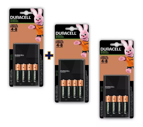 Duracell Kit Cargador  Incluye Cargador para Pilas Recargables AA