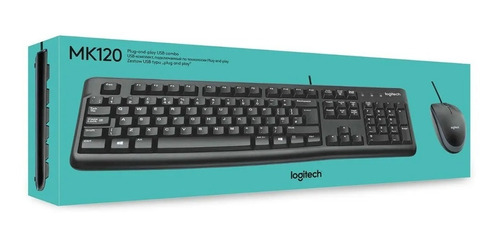 Ltc Combo Teclado + Mouse Logitech Mk120 Alambrico