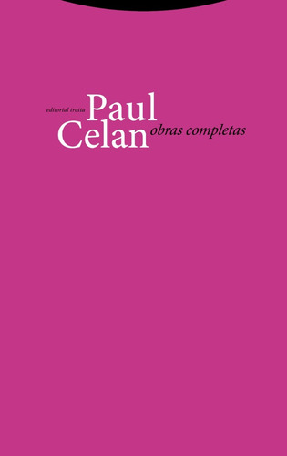 Obras Completas - Paul Celan - Trotta En Stock