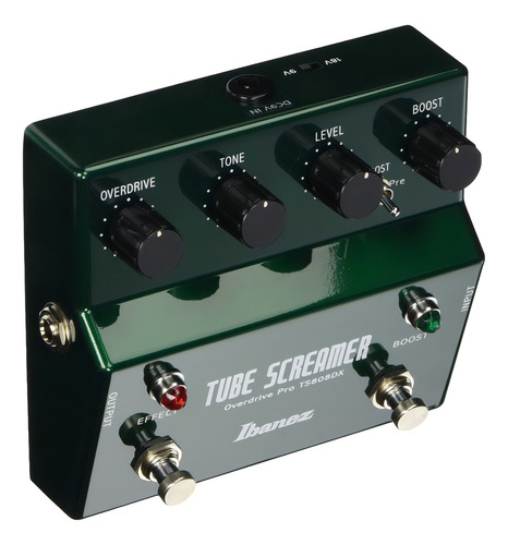 Pedal Ibanez Tube Screamer Ts808 Dx Overdrive Color Verde Oscuro
