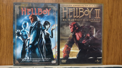 Hellboy 1 Y 2 El Ejército Dorado Dvd Ediciones Especiales