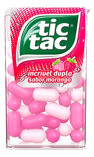 Pastilha Sabor Morango Tic Tac 16g