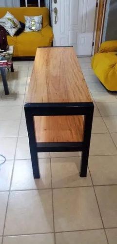Mesa De Hierro Y Madera