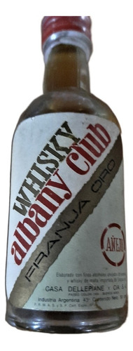 Botellita Miniatura Whisky Albany Club Añejo Franja Oro 1967 (Usado)