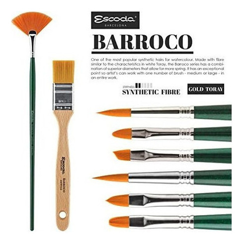 Escoda Barroco Series 1410 Artist Oil & Acrylic Paint Brush,