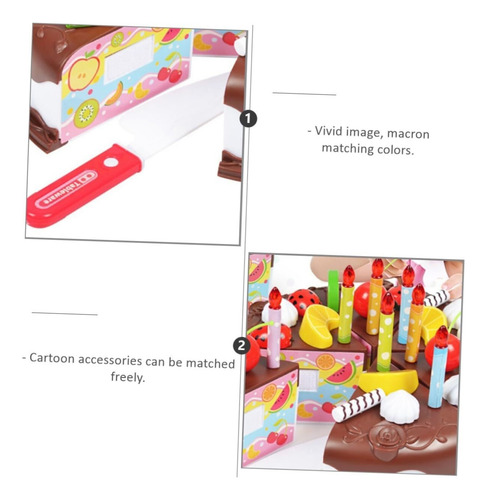 Simulación De Pastel De Cumpleaños Cortar Pastel De Juguete