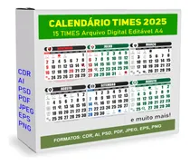 Comprar Calendários De 15 Times Editáveis Cdr Ilustror Data Fundação