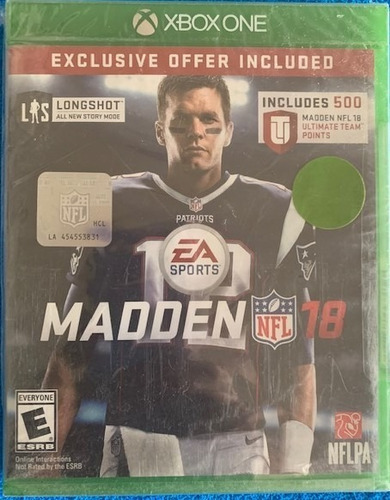 Madden 18 Nfl; Xbox One Fisico